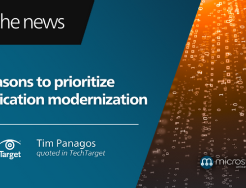 In the news: Tim Panagos discussing application modernization